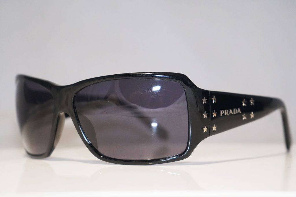 PRADA Womens Designer Star Sunglasses Black Square SPR 19G 1AB-1A1 15490
