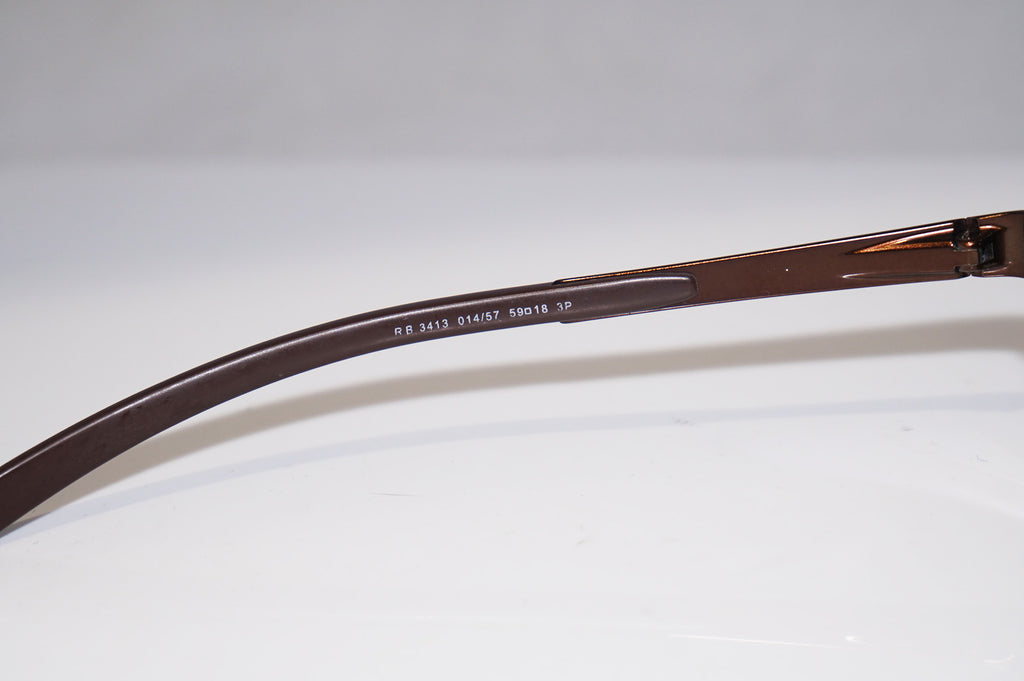 RAY-BAN Mens Designer Polarized Sunglasses Brown Rectangle RB 3413 014/57 15455