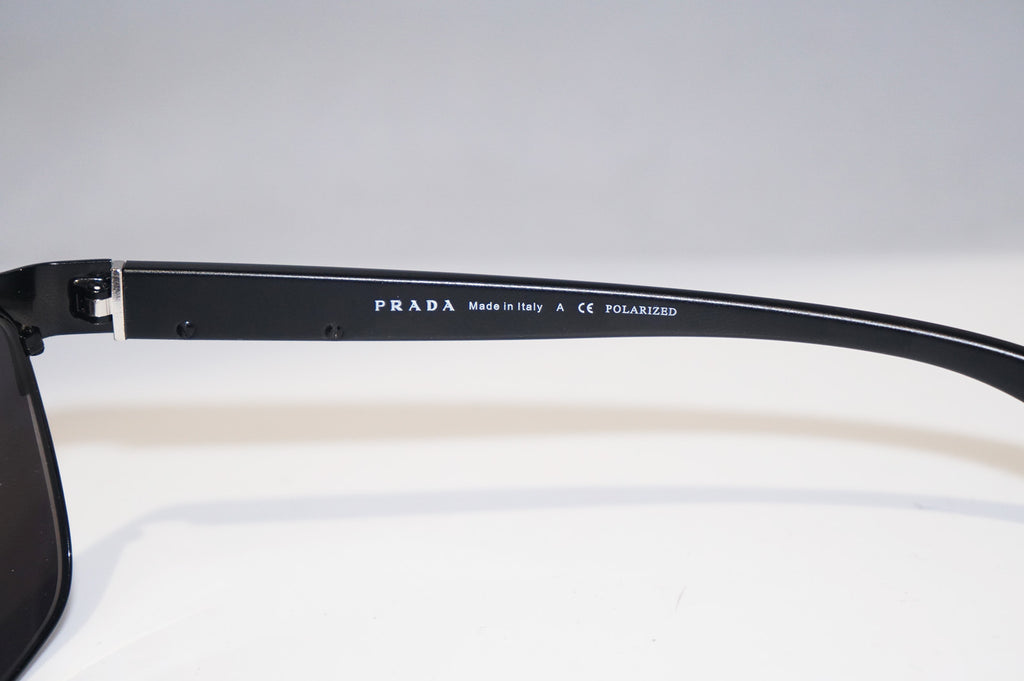 PRADA Mens Designer Sunglasses Black Rectangle SPR 51O FAD-5W1 15614