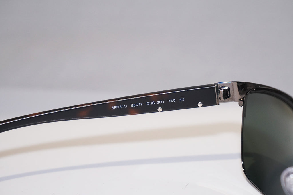 PRADA Mens Designer Sunglasses Silver Rectangle SPR 51O DHG-3O1 15609