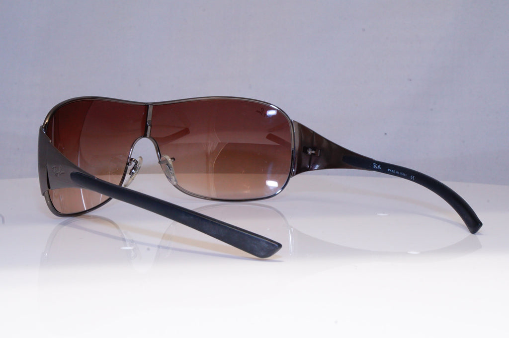RAY-BAN Mens Designer Sunglasses Silver Shield RB 3321 041/13 19795