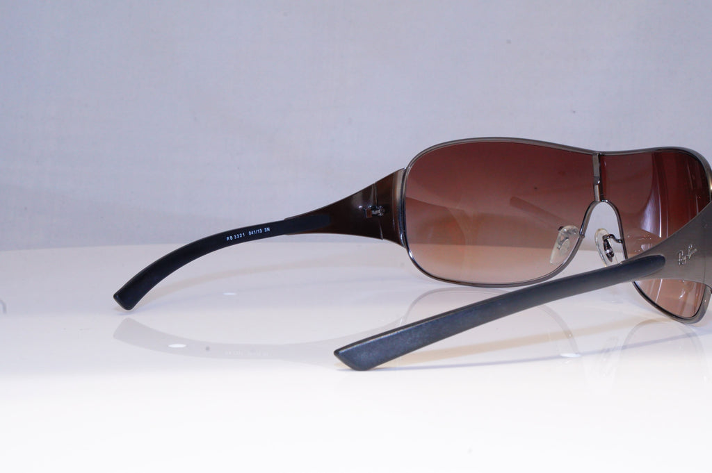 RAY-BAN Mens Designer Sunglasses Silver Shield RB 3321 041/13 19795