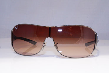 RAY-BAN Mens Designer Sunglasses Silver Shield RB 3321 041/13 19795