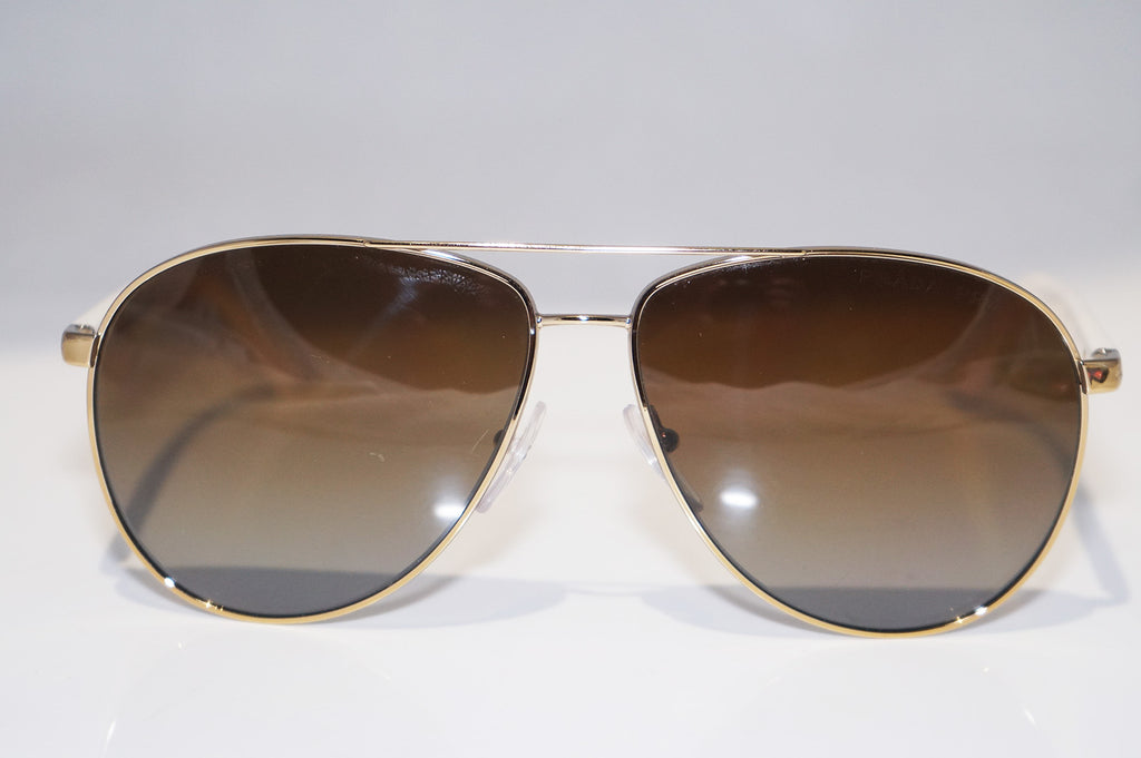 PRADA Mens Designer Polarized Sunglasses White Aviator SPR 53Q ZVN-6E1 15603