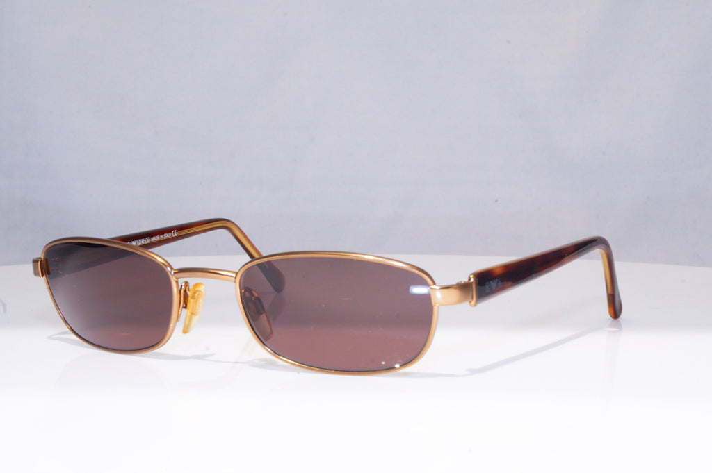 EMPORIO ARMANI Mens Vintage Designer Sunglasses Brown Rectangle 104S 884 18642