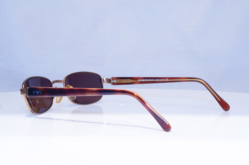 EMPORIO ARMANI Mens Vintage Designer Sunglasses Brown Rectangle 104S 884 18642