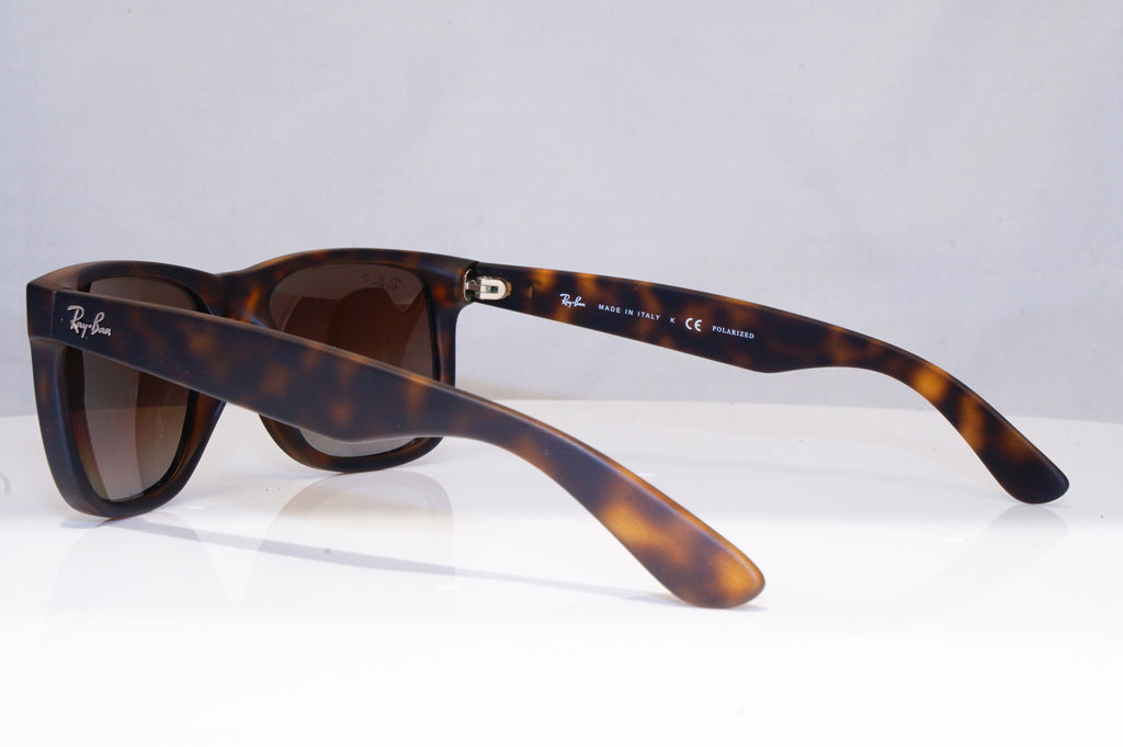 RAY-BAN Mens Polarized Designer Sunglasses Brown JUSTIN RB 4165 865/T5 18612