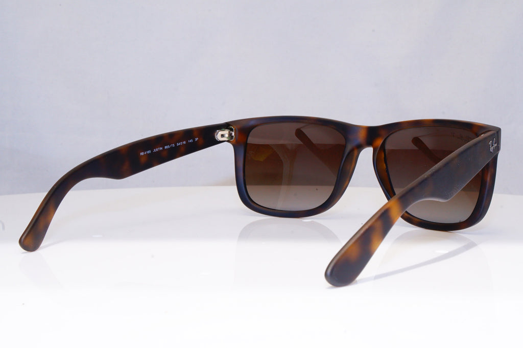 RAY-BAN Mens Polarized Designer Sunglasses Brown JUSTIN RB 4165 865/T5 18612