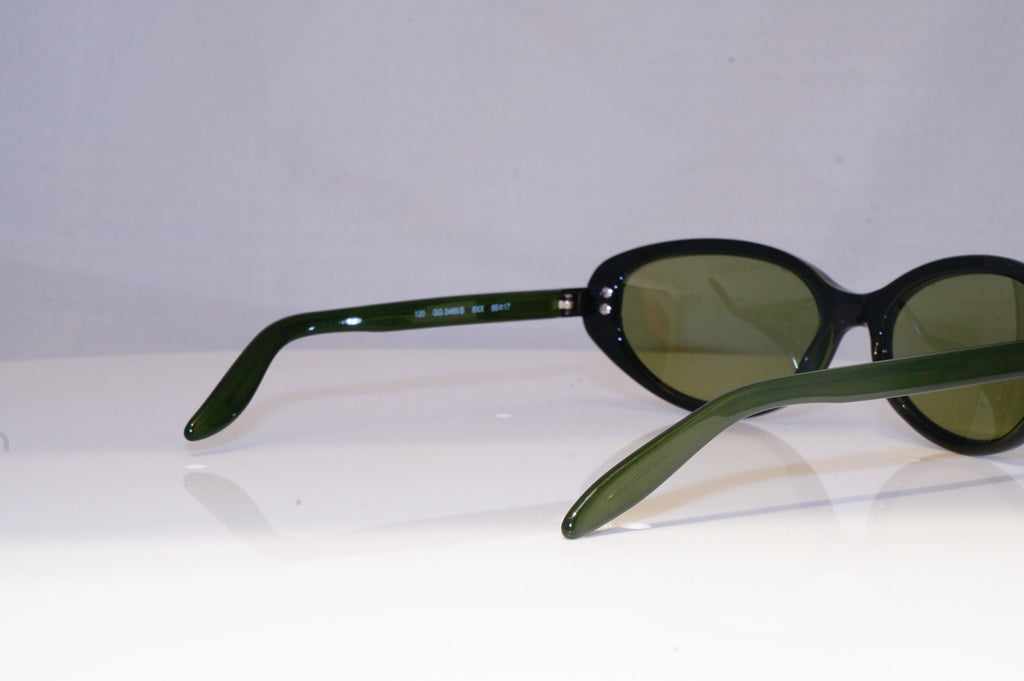 GUCCI Mens Womens Vintage Designer Sunglasses Green Rectangle GG 2465 6XX 19790