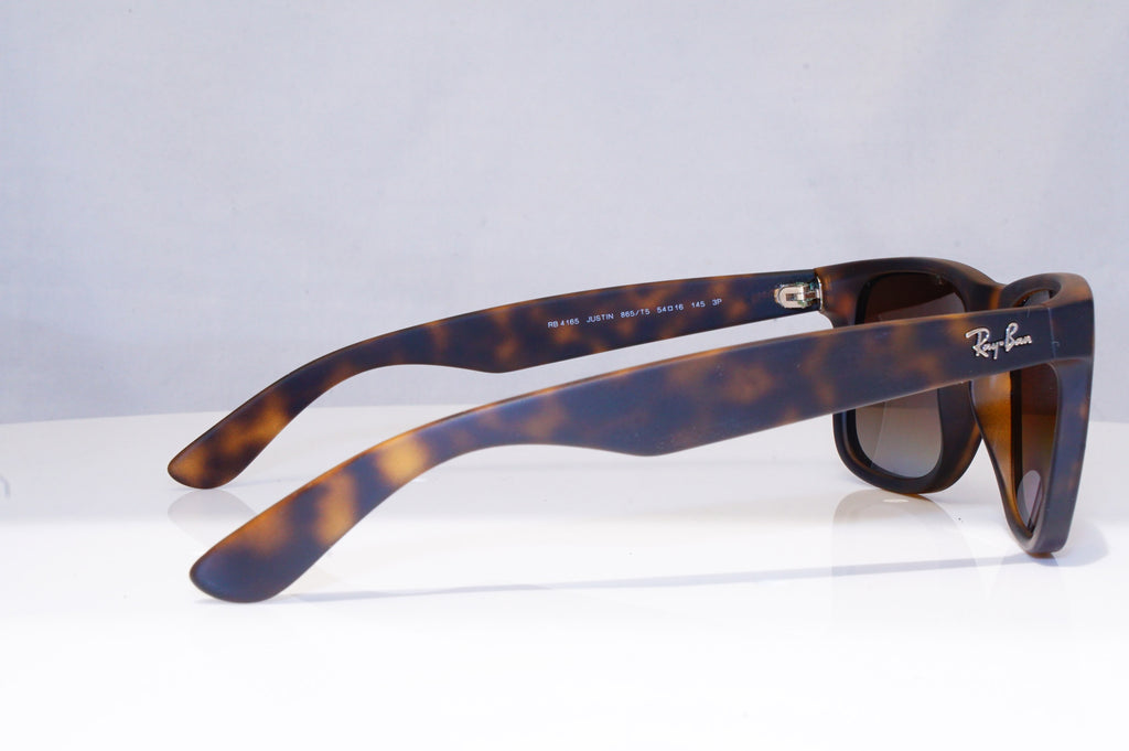 RAY-BAN Mens Polarized Designer Sunglasses Brown JUSTIN RB 4165 865/T5 18612