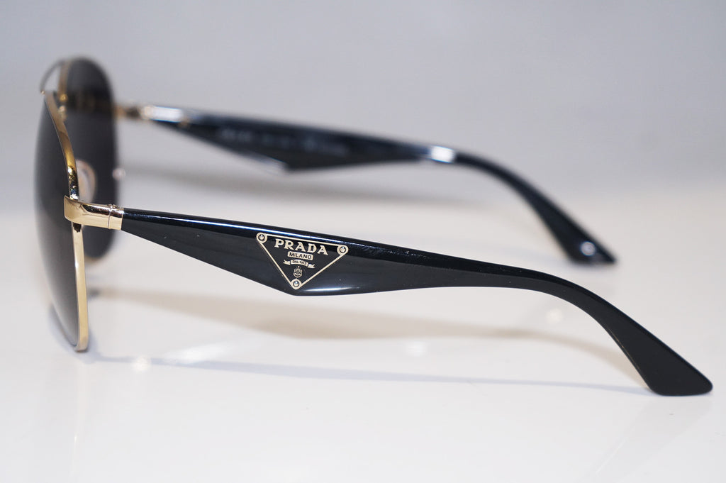 PRADA Mens Designer Sunglasses Black Aviator SPR 53Q ZVN-5Z1 15621