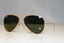 RAY-BAN Mens Polarized Designer Sunglasses Gold Aviator RB 3025 001/58 15001