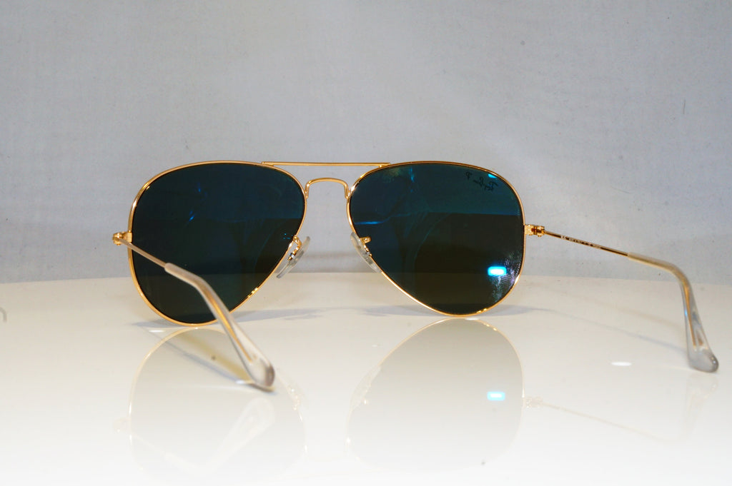 RAY-BAN Mens Polarized Designer Sunglasses Gold Aviator RB 3025 001/58 15001