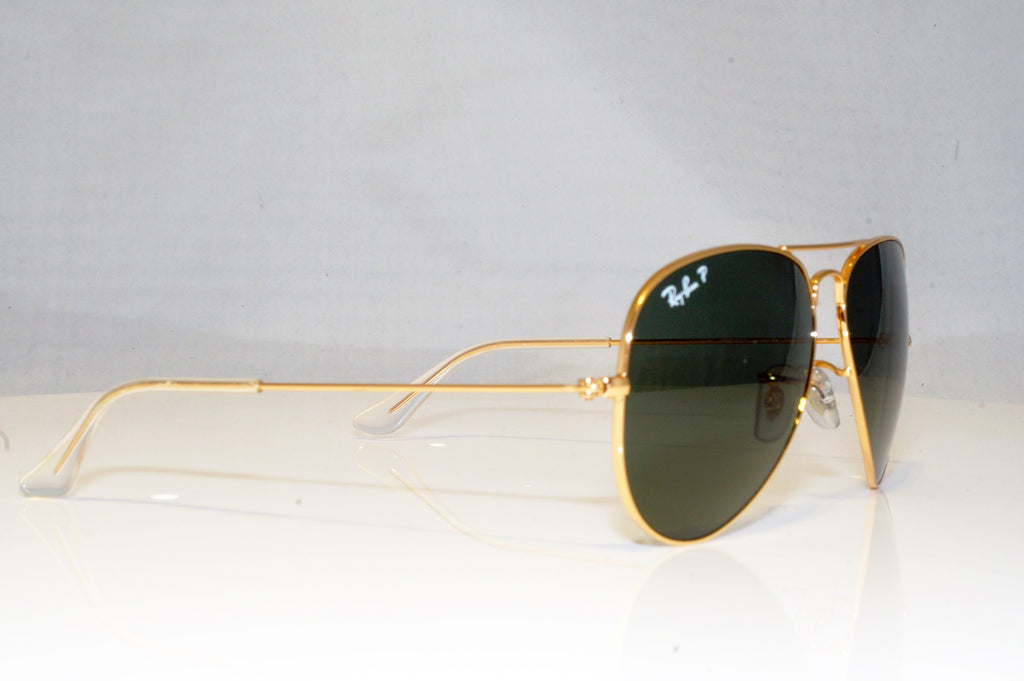 RAY-BAN Mens Polarized Designer Sunglasses Gold Aviator RB 3025 001/58 15001