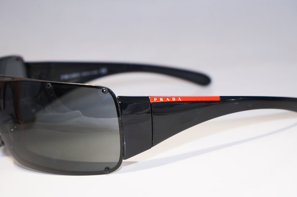 PRADA Mens Designer Sunglasses Black Shield SPS 51G 5AV-1A1 16514