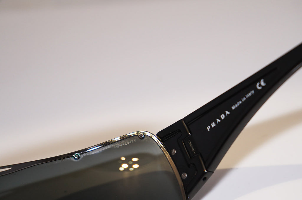 PRADA Mens Designer Sunglasses Black Shield SPS 51G 5AV-1A1 16514