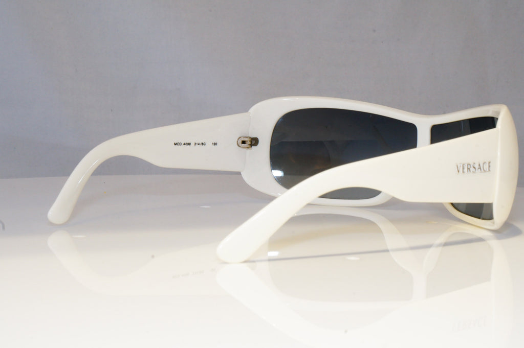 VERSACE Womens Designer Sunglasses White Shield 4098 314/8G 20923