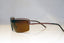 GUCCI Mens Vintage 1990 Designer Sunglasses Brown Shield GG 2683 T6T 17657