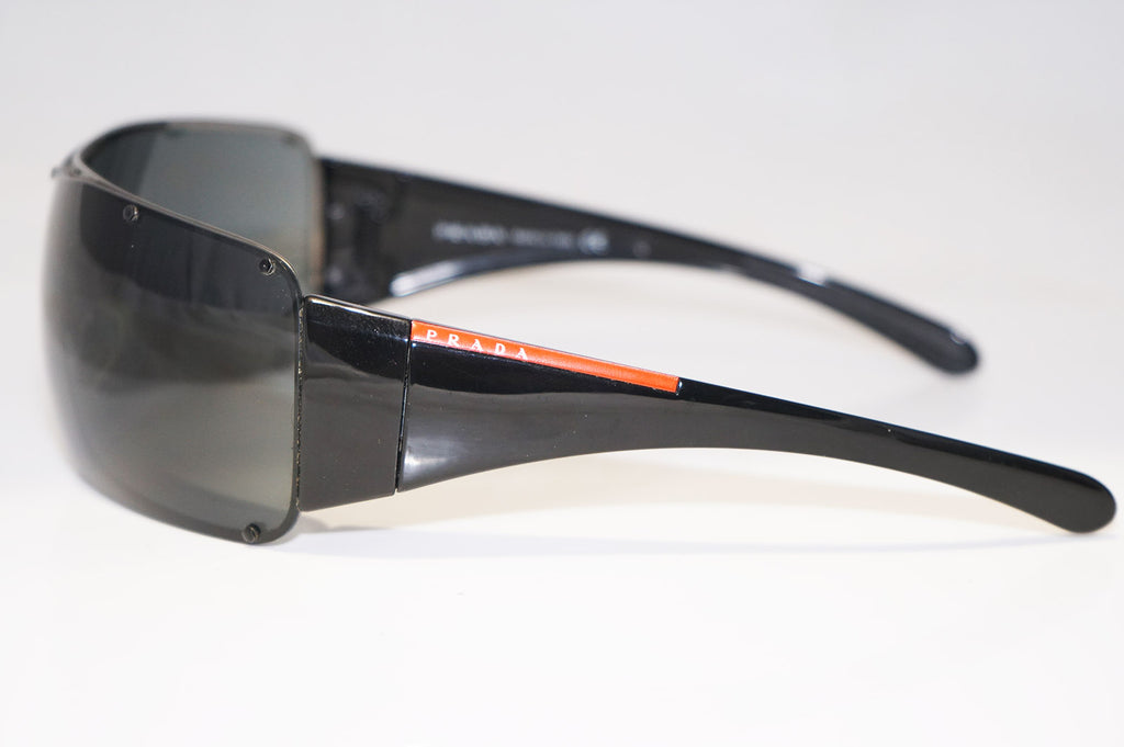 PRADA Mens Designer Sunglasses Black Shield SPS 51G 5AV-1A1 16514