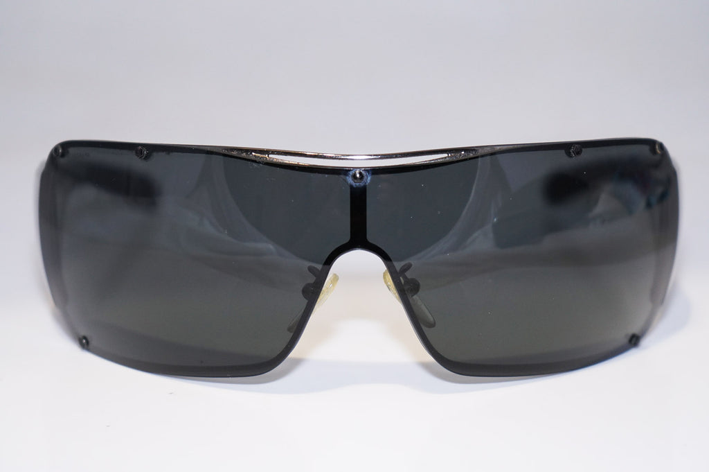 PRADA Mens Designer Sunglasses Black Shield SPS 51G 5AV-1A1 16514