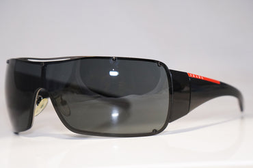 PRADA Mens Designer Sunglasses Black Shield SPS 51G 5AV-1A1 16514