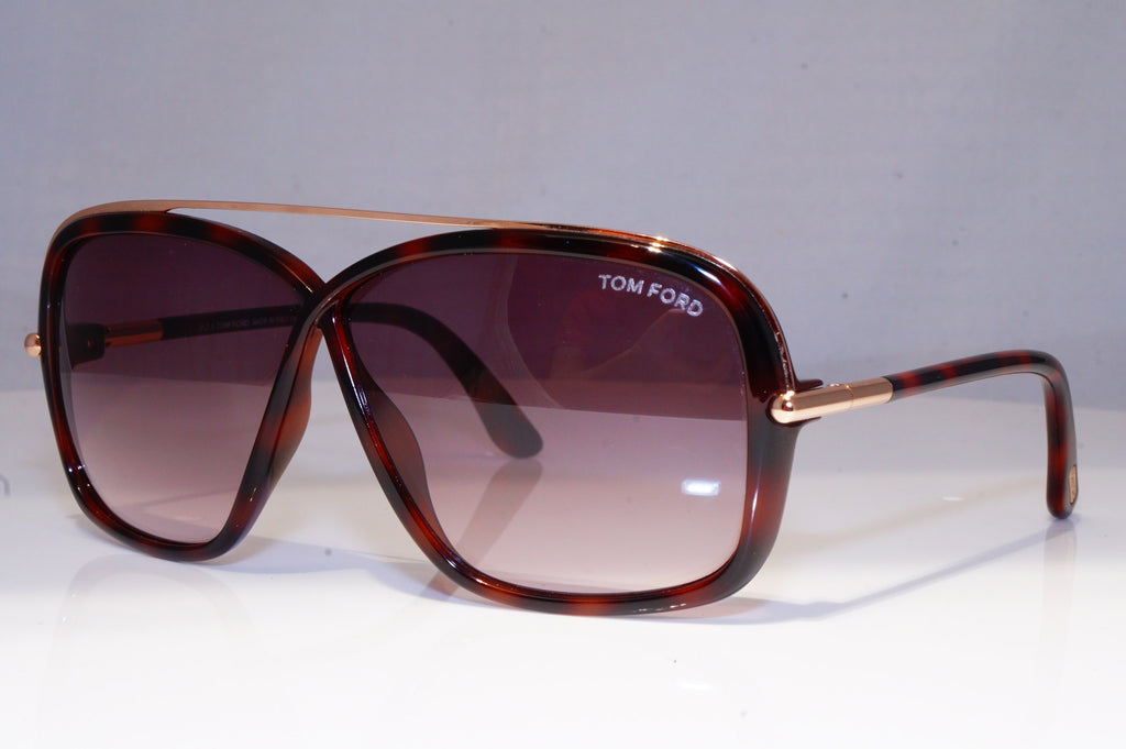 TOM FORD Womens Designer Sunglasses Brown Square Brenda TF 455 52F 19799