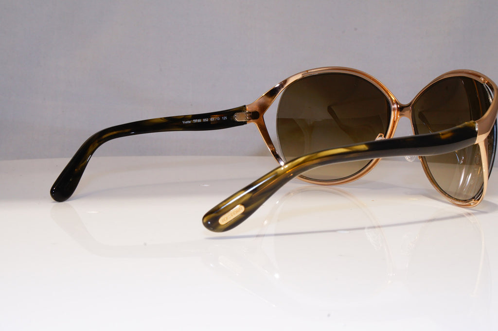 TOM FORD Womens Oversized Sunglasses Gold Butterfly Yvette TF 89 852 22273