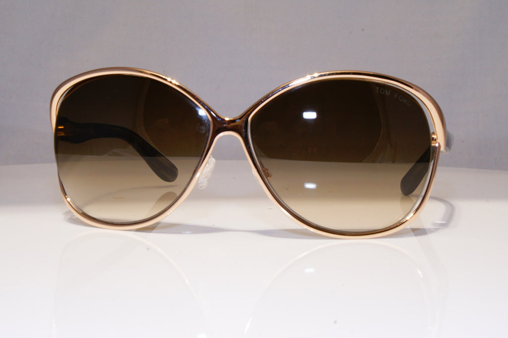 TOM FORD Womens Oversized Sunglasses Gold Butterfly Yvette TF 89 852 22273