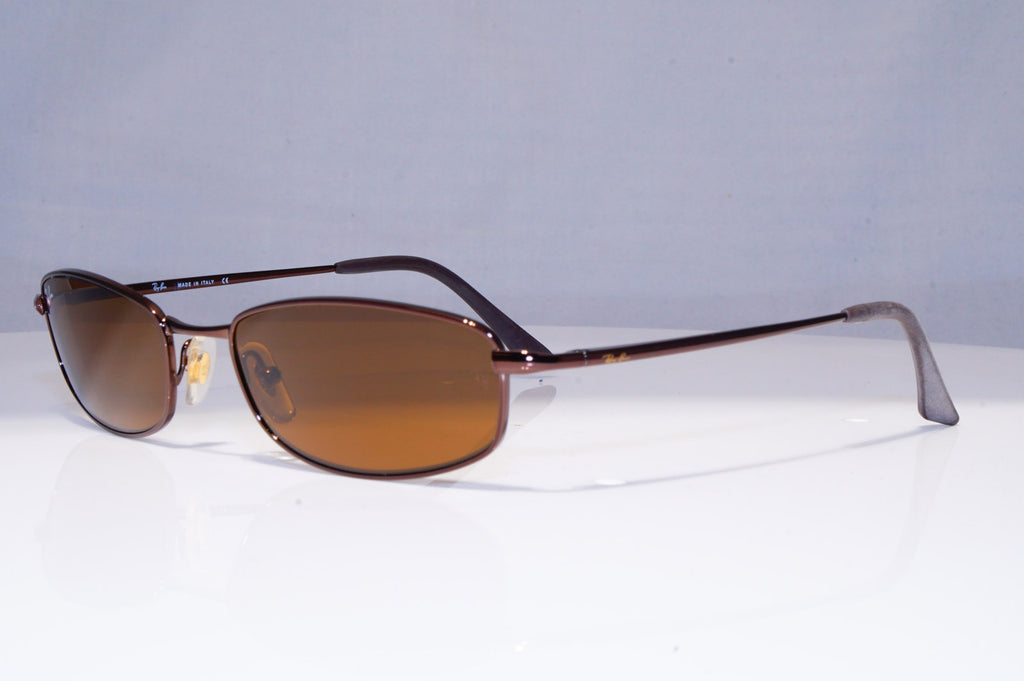 RAY-BAN Mens Vintage 1990 Designer Sunglasses Brown Rectangle RB 3198 014 22274