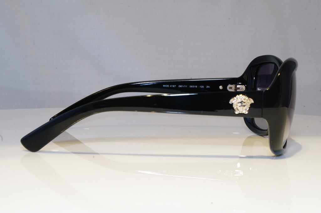 VERSACE Womens Boxed Designer Sunglasses Black Butterfly MEDUSA 4187 GB111 20882