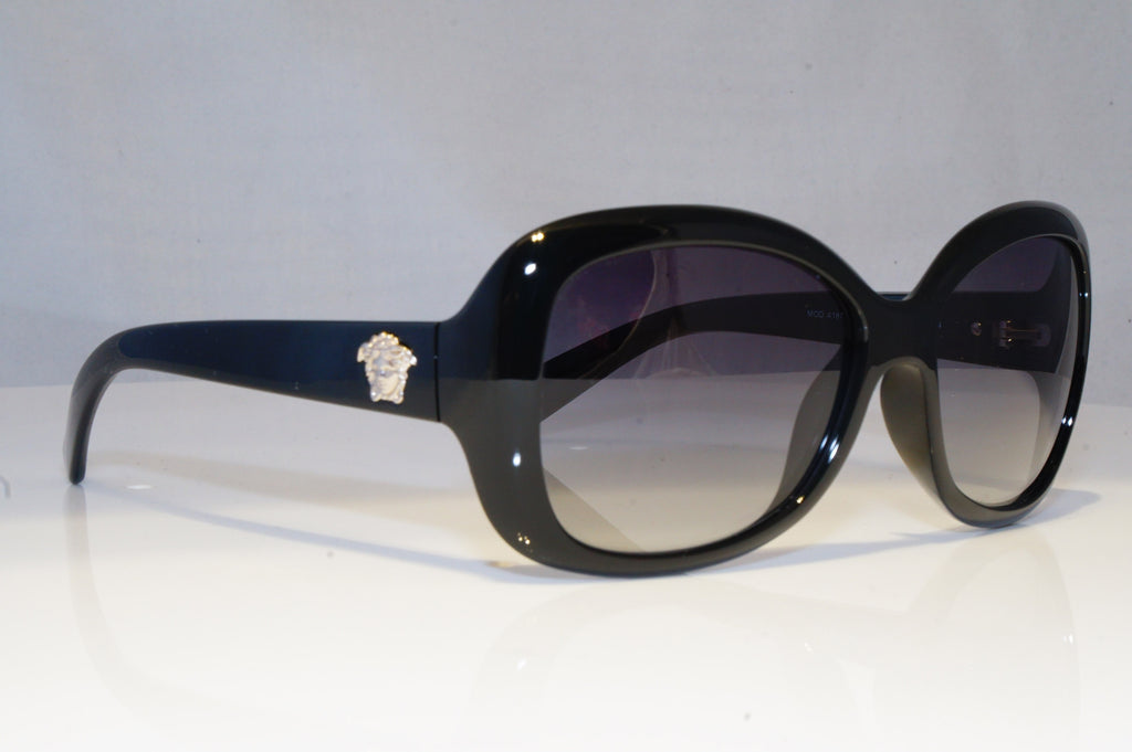 VERSACE Womens Boxed Designer Sunglasses Black Butterfly MEDUSA 4187 GB111 20882