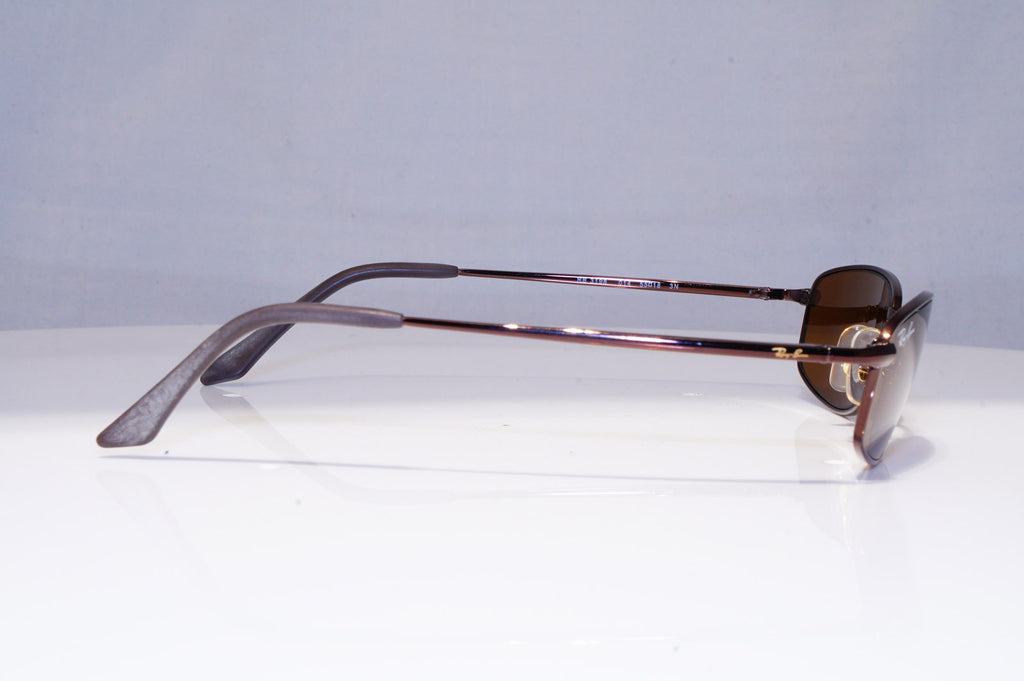 RAY-BAN Mens Vintage 1990 Designer Sunglasses Brown Rectangle RB 3198 014 22274