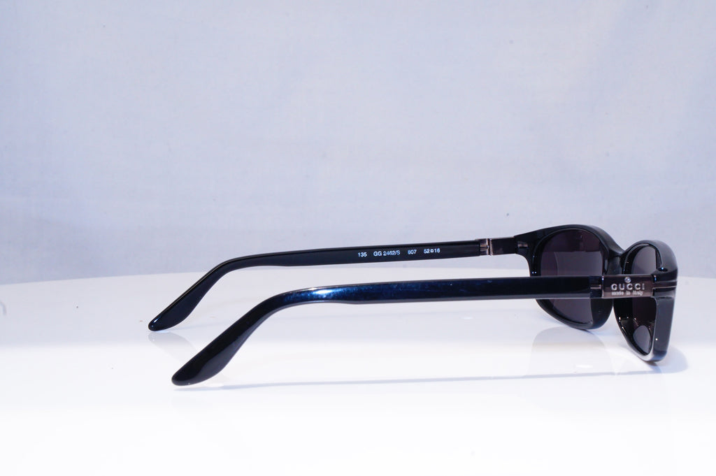 GUCCI Mens Vintage 1990 Designer Sunglasses Black Rectangle GG 2462 807 18611