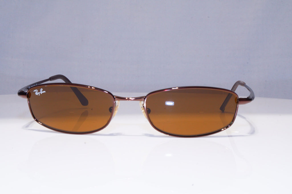 RAY-BAN Mens Vintage 1990 Designer Sunglasses Brown Rectangle RB 3198 014 22274