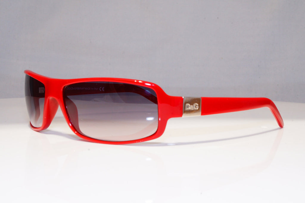 DOLCE & GABBANA Mens Vintage 1990 Sunglasses Red Rectangle D&G 2202 482 22281