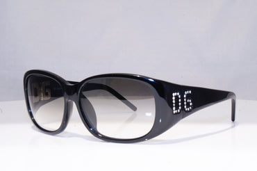 DOLCE&GABBANA Womens Diamante Designer Sunglasses Black Square DG 857S 199 18605