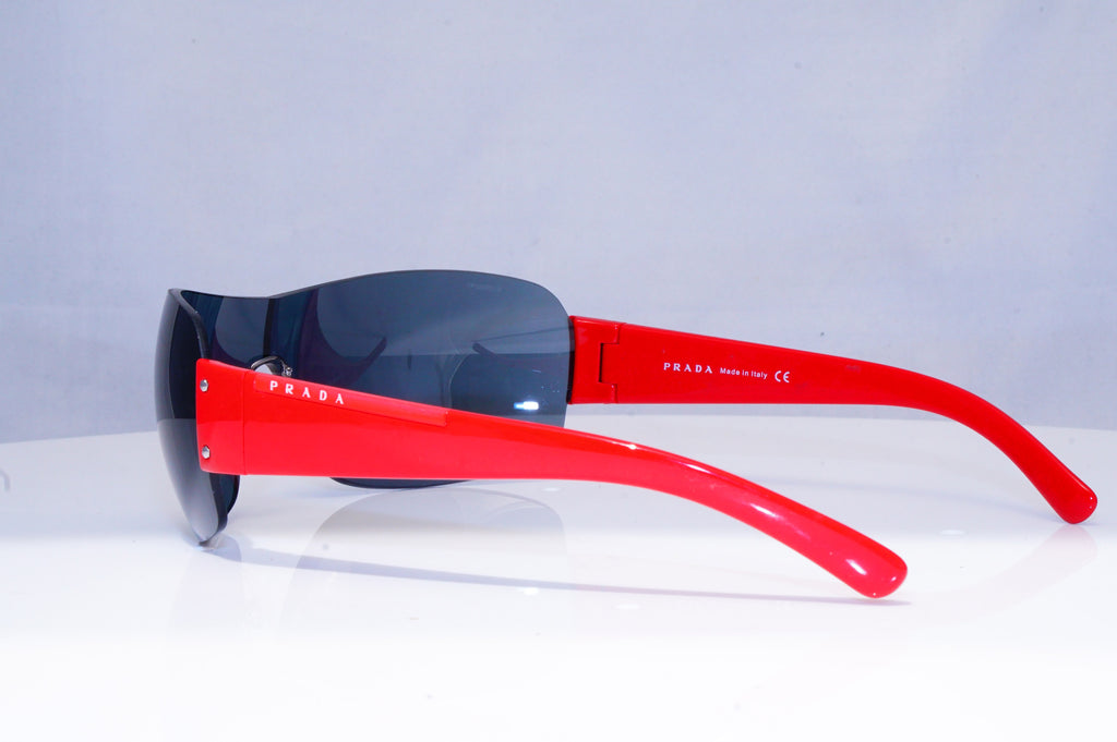 PRADA Mens Designer Sunglasses Red Shield SPS 07F OBU-2Z1 18604