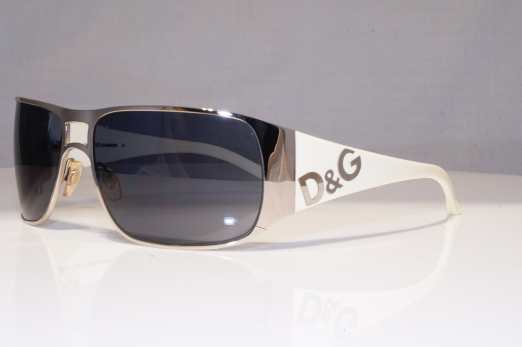 DOLCE & GABBANA Mens Designer Sunglasses White Rectangle D&G 6009 05/87 17832
