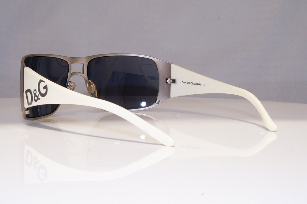DOLCE & GABBANA Mens Designer Sunglasses White Rectangle D&G 6009 05/87 17832