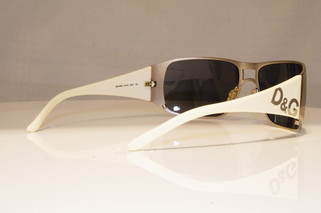 DOLCE & GABBANA Mens Designer Sunglasses White Rectangle D&G 6009 05/87 17832