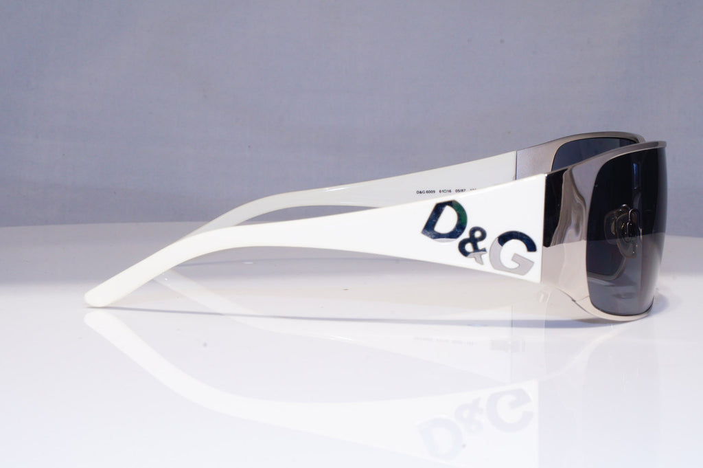 DOLCE & GABBANA Mens Designer Sunglasses White Rectangle D&G 6009 05/87 17832