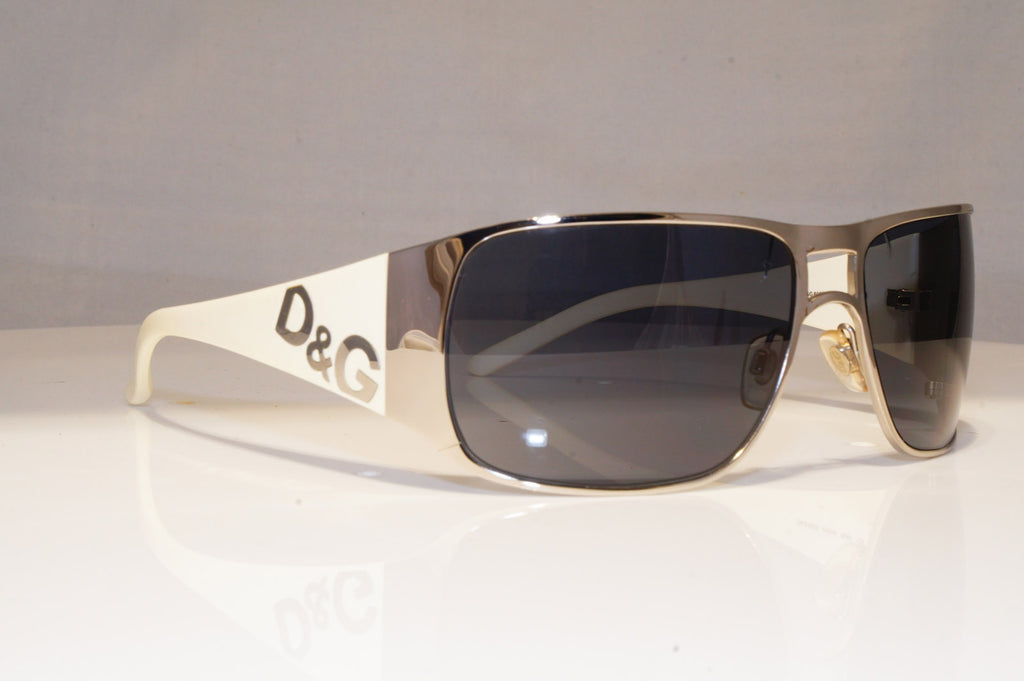 DOLCE & GABBANA Mens Designer Sunglasses White Rectangle D&G 6009 05/87 17832