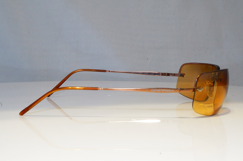 EMPORIO ARMANI Mens Vintage Designer Sunglasses Brown Rectangle 201-S 1230 20704