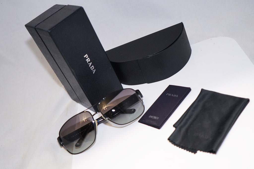 PRADA Boxed Mens Designer Sunglasses Black Aviator SPR 61L 7AX-3M1 16521