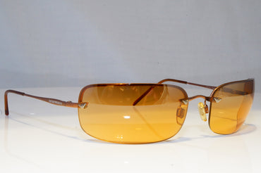 EMPORIO ARMANI Mens Vintage Designer Sunglasses Brown Rectangle 201-S 1230 20704
