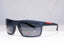 PRADA Mens Polarized Designer Sunglasses Black Wrap SPS 02Q DG0-5Z1 18264