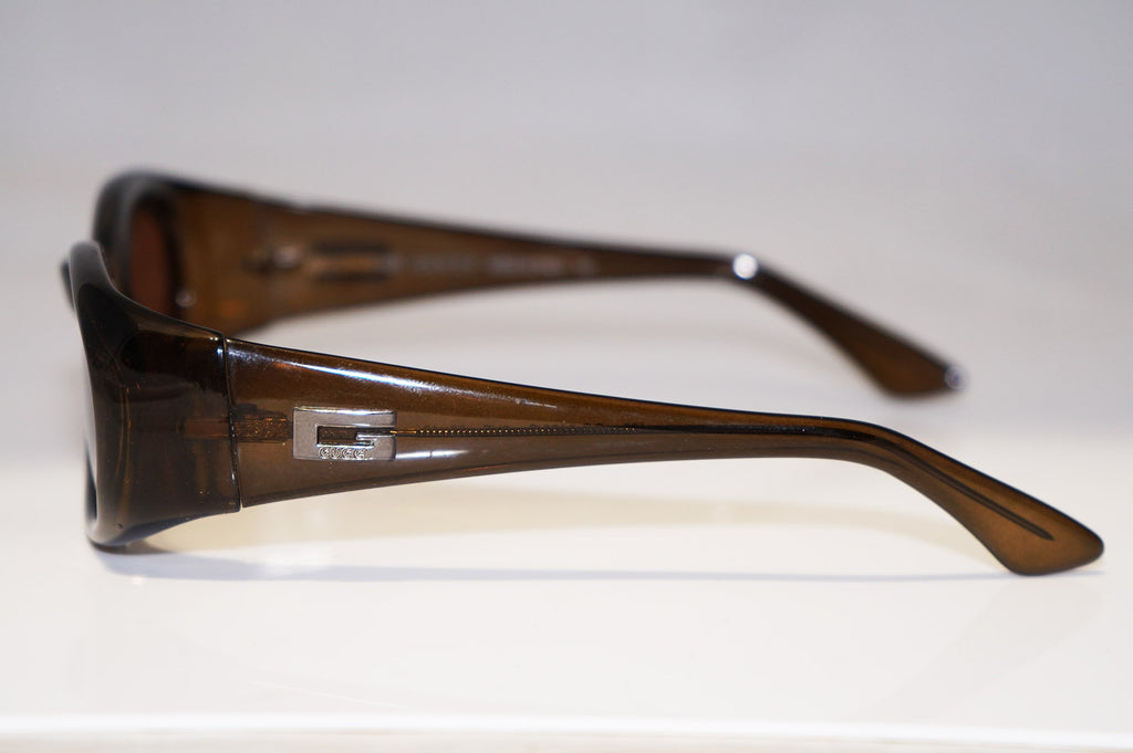 GUCCI Vintage Womens Designer Sunglasses Brown Rectangle GG 2432 9UE 16498
