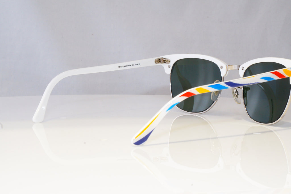 RAY-BAN Mens Womens Designer Sunglasses White Clubmaster RB 3013 1013 20917