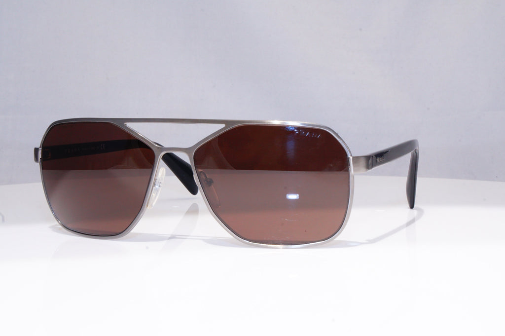PRADA Mens Designer Sunglasses Black Pilot SPR 54R 75S-8C1 18415