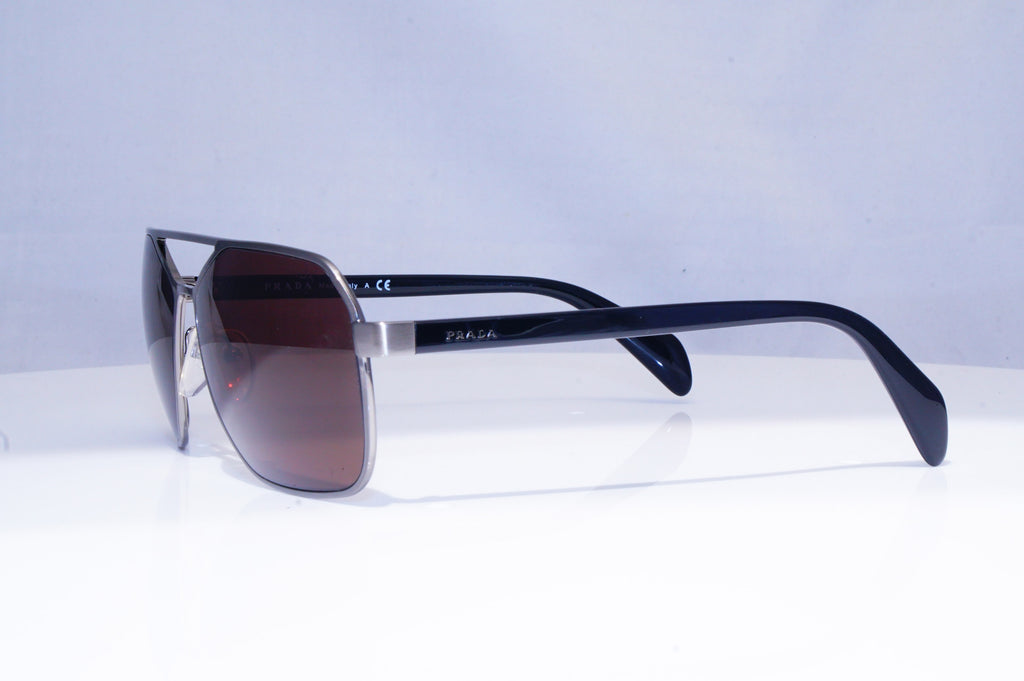 PRADA Mens Designer Sunglasses Black Pilot SPR 54R 75S-8C1 18415